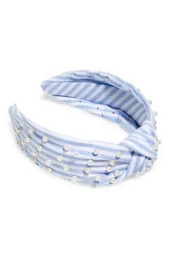 Pearls and Stripes Knotted Headband