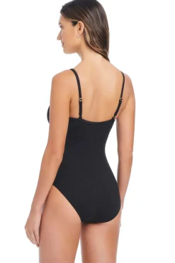 Pique Ole V-Wire One Piece Swimsuit