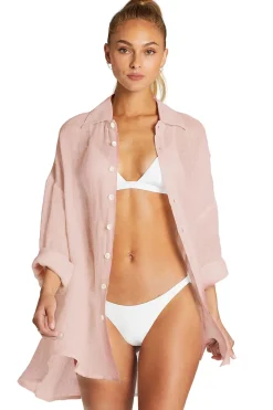 Playa Button Down Shirt Dress