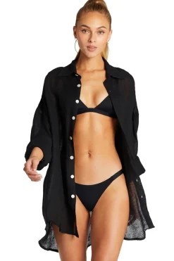 Playa Button Down Shirt Dress