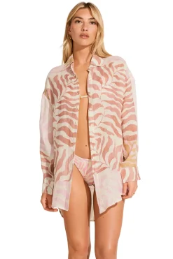 Playa Linen Button Down Shirt Dress