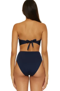 Pleated Bandeau Bikini Top