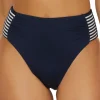 Pleated High Waist Bikini Bottom