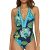 Plunge Halter One Piece Swimsuit
