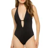 Plunge One Piece Swimsuit