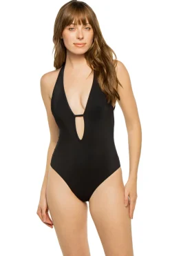 Plunge One Piece Swimsuit