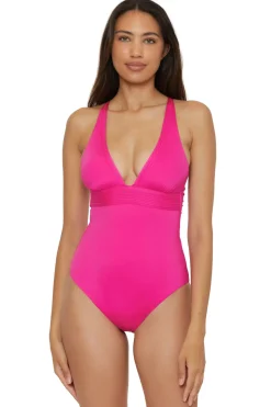 Plunge One Piece Swimsuit