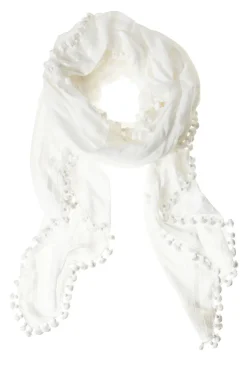 Pom Pom Dupatta Scarf/Pareo