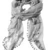 Pom Pom Dupatta Scarf/Pareo