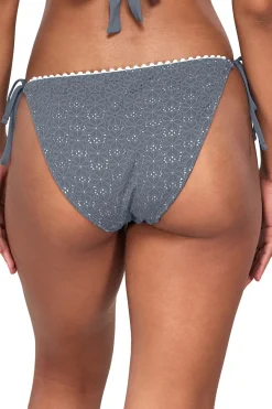 Pom Pom Hipster Tie Side Bikini Bottom