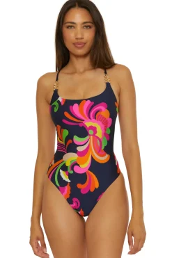 Poolside Swirl One Piece Swimsuit
