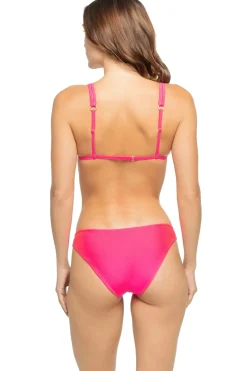Posh Pink Triangle Bikini Top