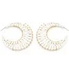 Raffia Hoop Earrings