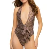 Raquel Halter One Piece Swimsuit