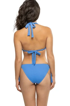 Riley Textured Halter Sliding Bikini Top