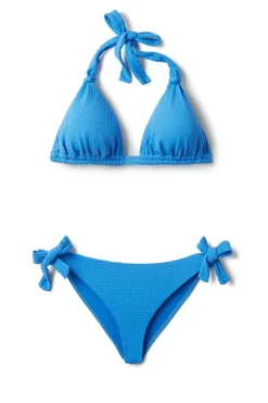 Riley Textured Halter Sliding Bikini Top