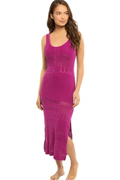 Riza Crochet Midi Dress