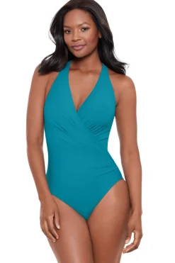 Rock Solid Wrapsody Surplice One Piece Swimsuit