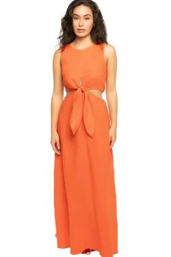 Romina Linen Maxi Dress