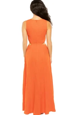 Romina Linen Maxi Dress