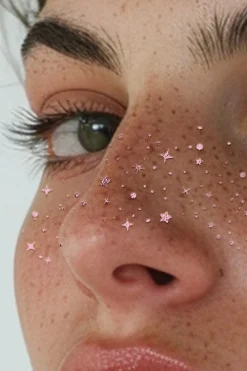 Rose Gold Glitter Freckles Makeup Patches