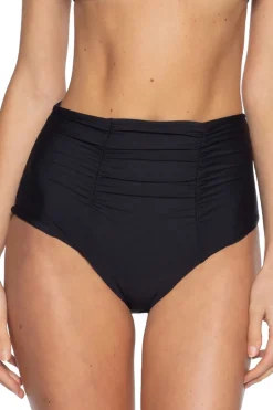 Ruched High Waist Bikini Bottom