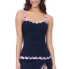 Ruffled Trim Tankini Top (D Cup)