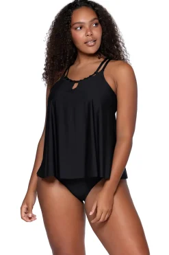 Sadie High Neck Tankini Top