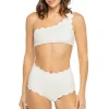 Santa Barbara Scallop Asymmetrical Bikini Top