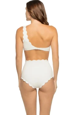 Santa Barbara Scallop Asymmetrical Bikini Top