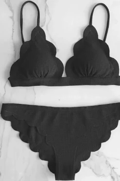 Santa Clara Scallop Bralette Bikini Top