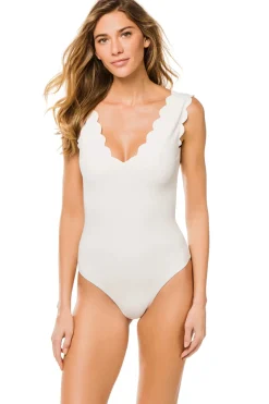 Scallop One Piece Swimsuit