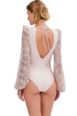 Seashell Plunge One Piece Swimsuit