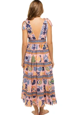 Seashell Tapestry Midi Dress