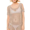 Sheer Cold Shoulder Tunic
