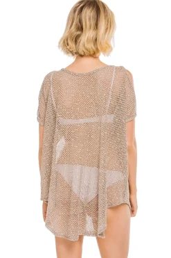 Sheer Cold Shoulder Tunic