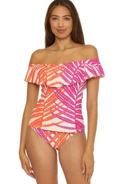 Sheer Tropics Bandeau Tankini Top