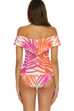 Sheer Tropics Bandeau Tankini Top