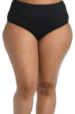 Shirred Banded High Waist Bikini Bottom