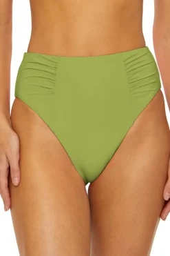 Shirred High Waist Bikini Bottom