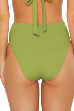 Shirred High Waist Bikini Bottom