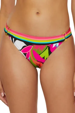 Shirred Ring Side Hipster Bikini Bottom