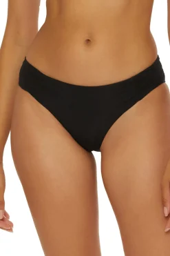 Shirred Tab Side Hipster Bikini Bottom