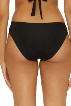 Shirred Tab Side Hipster Bikini Bottom