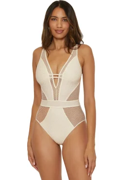 Show & Tell Plunge One Piece Swimsuit