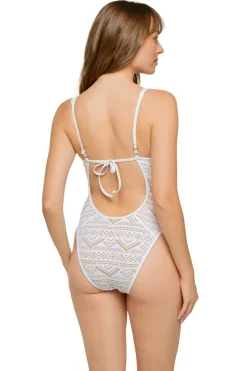 Show & Tell Plunge One Piece Swimsuit