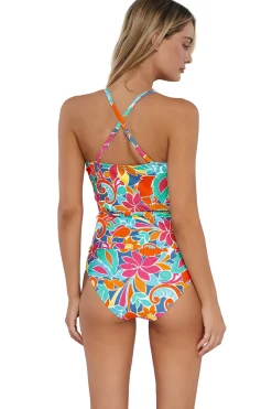 Simone Convertible Strap Tankini Top