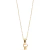Small T-Bar Trace Chain Necklace