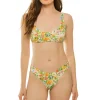 Spring Floral Bralette Bikini Top