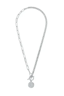 Stacie Toggle Chain Coin Necklace
